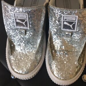 Puma Platform Glitter Sneakers